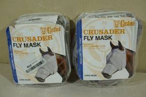 lot 131 image: 2 Cashel Crusader Fly Masks WeanlingSmall Pony
