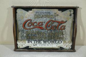 lot 142 image: Antique Coca-Cola Mirrored Tray