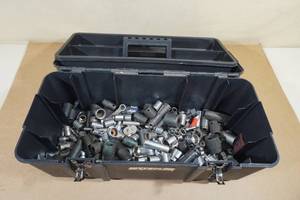 lot 151 image: Large Tool Box with Sockets - Some Craftsman