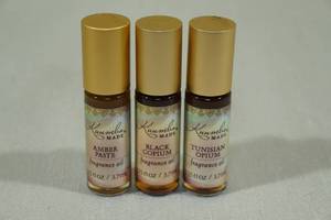 lot 179 image: Kuumba Fragrance Oils -Black Opium, Amber Paste, Tunisian Opium