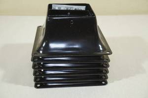 lot 184 image: 6 Pylex Base 44 Deck Base Bracket 4x4 Black