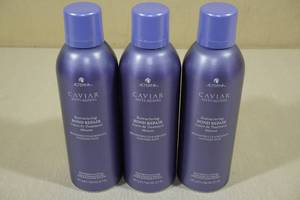 lot 212 image: Three 8.5oz Bottles Caviar Anti-Aging Hair Leave in Treatment