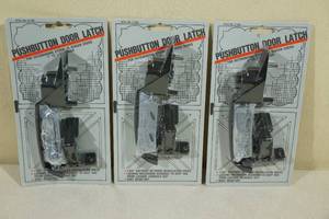 lot 217 image: 3 Pushbutton Door Latches for Storm Door