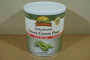 lot 224 image: Augason Farms Dehydrated Sweet Green Peas Emergency Food
