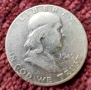 1949-S Franklin Half Dollar