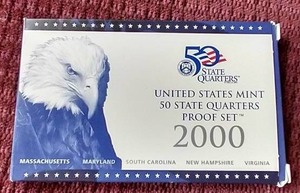 2000 U.S. Mint State Quarters Proof Set
