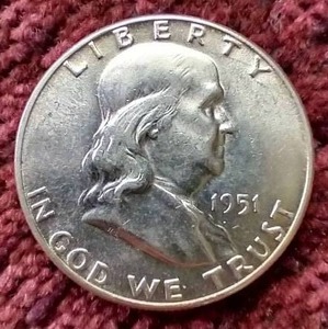 1951 Franklin Half Dollar
