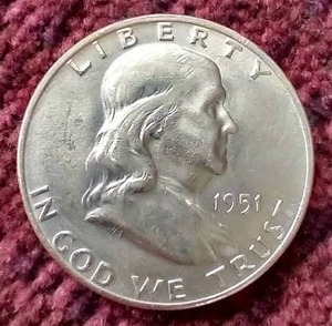 1951-D Franklin Half Dollar