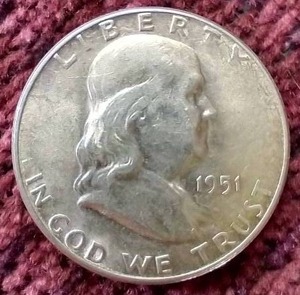 1951-S Franklin Half Dollar