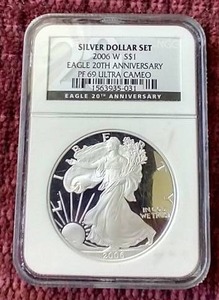2006-W American Silver Eagle - Proof 69 Ultra Cameo