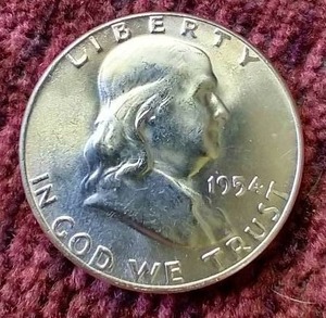 1954 Franklin Half Dollar