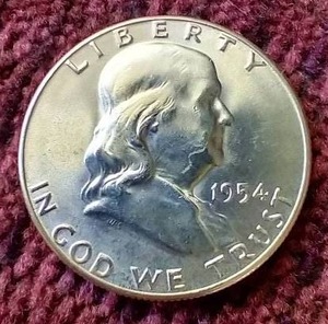 1954-S Franklin Half Dollar