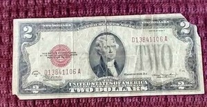 1928 Red Seal $2 Note