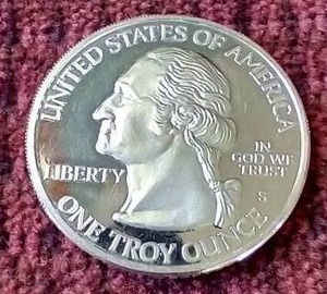 Georgia State Quarter 1 Oz Silver Round