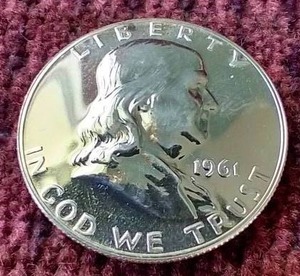 1961 Proof Franklin Half Dollar