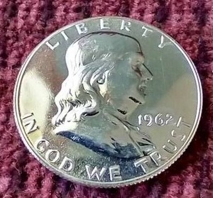 1962 Proof Franklin Half Dollar