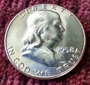 1958 Franklin Half Dollar