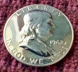 1962 Proof Franklin Half Dollar