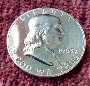 1963 Proof Franklin Half Dollar