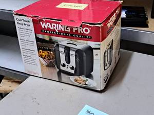 lot 1175 image: Waring Pro Cool Touch Deep Fryer (in original box)