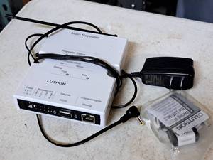 lot 329 image: Lutron RadioRA 2 Main Repeater Box RR-MAIN-REP-WH