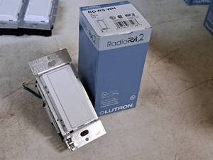 lot 335 image: Lot of (2) Lutron RadioRA 2 Switches RD-RS-WH