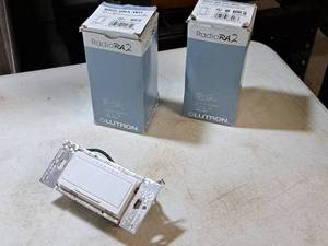 lot 344 image: Lot of (3) Lutron RadioRA 2 Switches