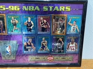 lot 30 image: Topps Finest 1995-96 NBA Stars Framed Picture