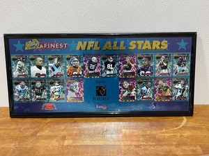 lot 31 image: Topps Finest NFL All Stars Framed Picture