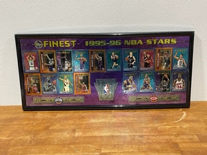 lot 32 image: Topps Finest 1995-96 NBA Stars Framed Picture