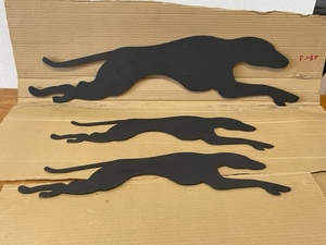 lot 87 image: Metal Greyhound Decor