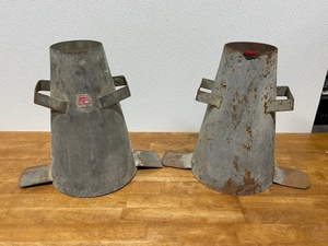 lot 93 image: Vintage Concrete Slump Test Cones