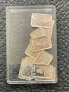 10 Grams .999 Fine Silver - 1 Gram Bars