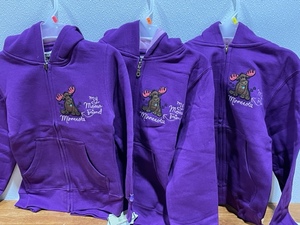 New American Crown My Moose Friend Minnesota Zip-up Hoodies