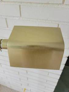 lot 40 image: Modern Brushed Brass Lamp