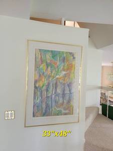 lot 88 image: Original Soft Palette Watercolor Forestscape Artwork