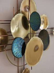 lot 60 image: Vintage Brutalist Metal Wall Sculpture