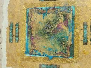 lot 23 image: Breathtaking Fine Art Mixed Media by Kara Young - Gold Fields