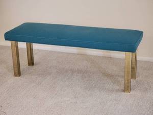 lot 89 image: Vibrant Mid-Century Brass Bench