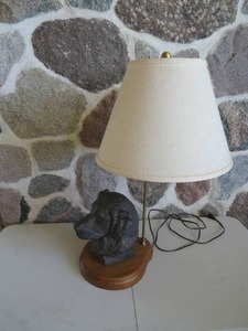 lot 96 image: Vintage Dog Lamp