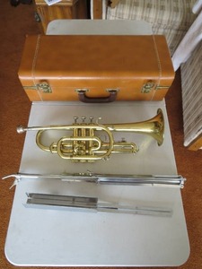 lot 133 image: Trumpet With Case and Stand