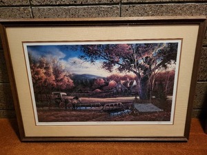 lot 45 image: Terry Redlin Wednesday Afternoon Print - 1988