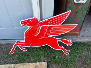 lot 17 image: Pegasus Metal Sign