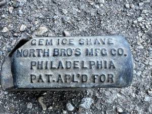 lot 50 image: Antique Gem Ice Shaver North Bros Mfg Co