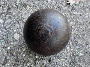 lot 56 image: Large Lead Ball