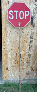 lot 80 image: Construction Zone Stop - Slow Sign