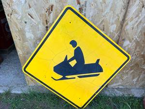 lot 81 image: Snowmobile Sign