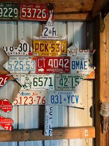 lot 85 image: Maple Leaf Artwork From Canadian License Plates