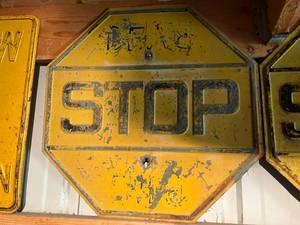 lot 88 image: Vintage Stop Sign