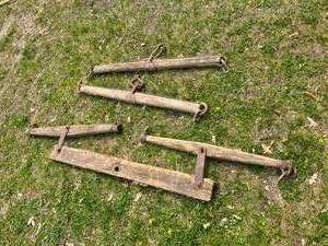 lot 121 image: Horse Drawn Wooden Equipment